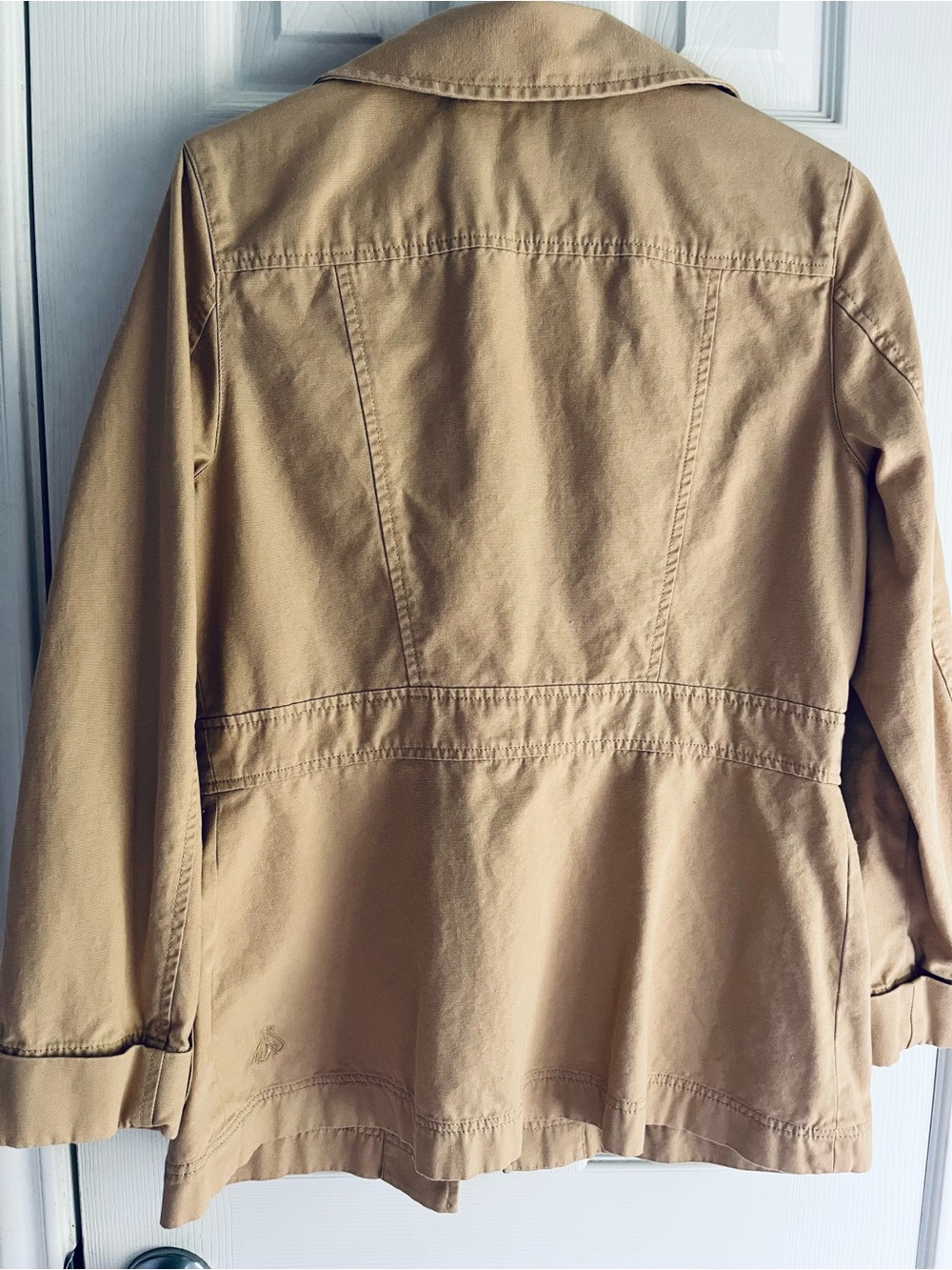 Pendleton Utility Jacket Women Tan Safari Jacket Button Front size medium - Picture 9 of 15